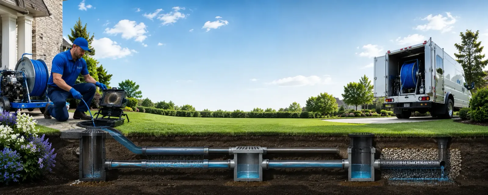 Outdoor drain cleaning information for Ona, WV